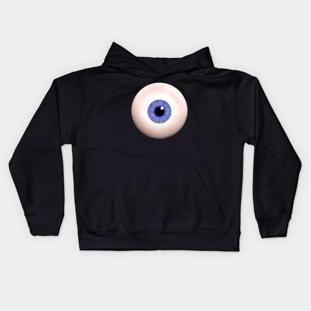 Weird Staring Bloodshot Human Hovering Eyeball Kids Hoodie by LittleBean